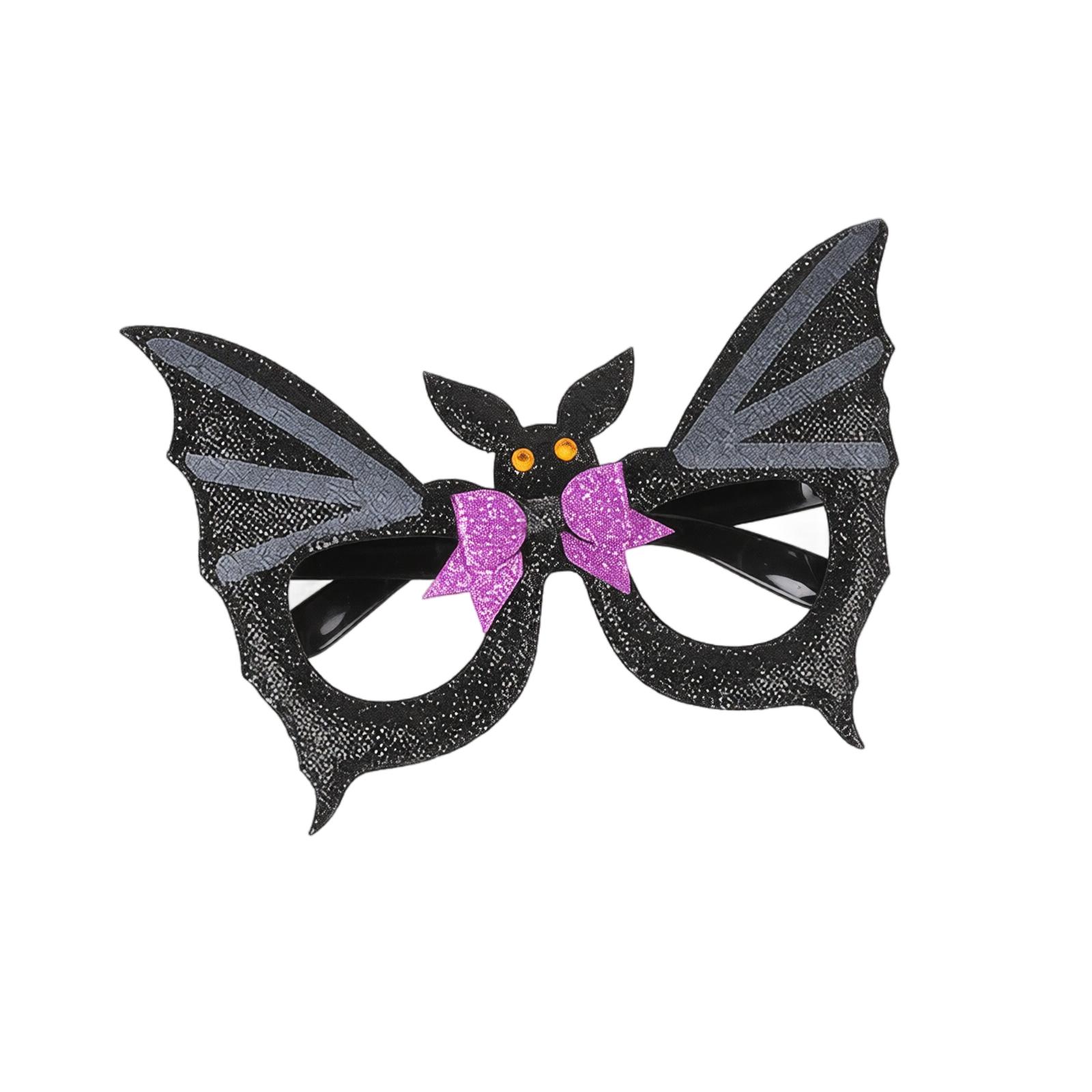Halloween Party Glasses Novelty Spider and Pumpkin Frame Costume Eyewear for Holiday Event Decorations Accessories One Size
