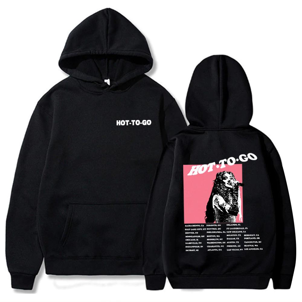 Худи Chappell Roan HOT TO GO Худи для фанатов Chappell Roan Унисекс Harajuku Свитшоты с длинным рукавом 3XL