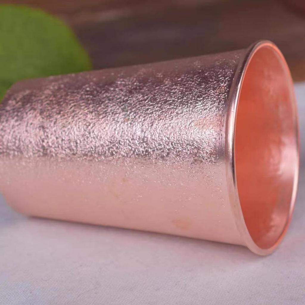 Vintage Red Copper Coffee Cup,Engraving Hammer Texture Drinking Milk Tea Beer Beverage Mug,Straight-Sided Tea Cup Tableware