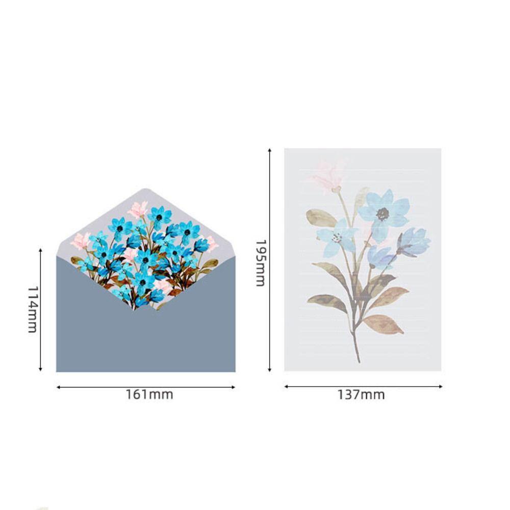 Wedding Letter Pad Birthday Party Flowers Envelope Writing Paper Letter Paper Greeting Card