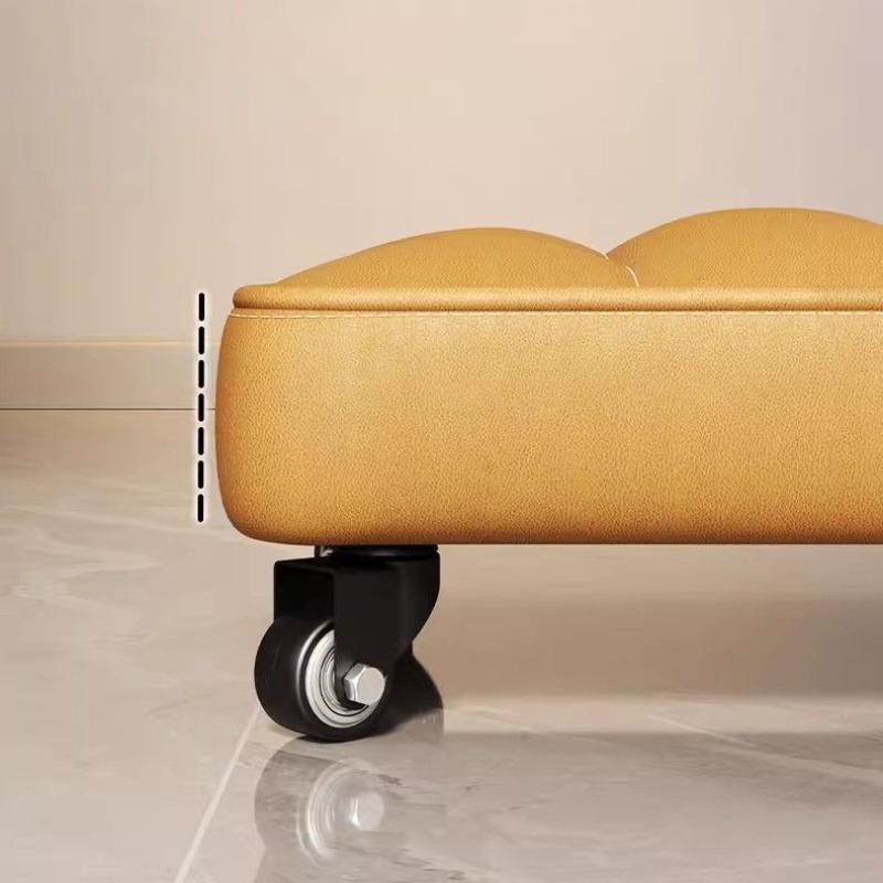 Shoe Changing Stool with Wheels Removable Portable Children's Stool Luxury Creative Footrest Home Entrance Footstool Furniture