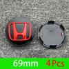 4Pcs Car Emblem Wheel Center Hub Cap Accessories For Honda Civic FIT Accord Prelude CRV 5th City CRZ CRX Jazz HRV Pilot Odyssey EFTXY1