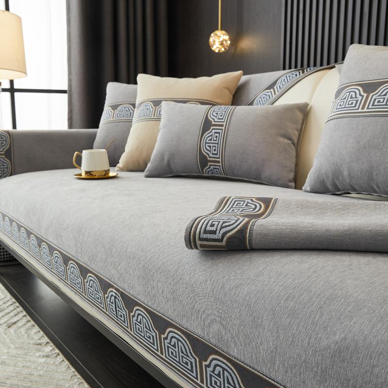 

Китайская классическая диванная подушка из синели, нескользящая высококачественная диванная полотенца, чехлы для диванов с вышивкой для гостиной, чехлы на кресла 70x120cm 1pcs