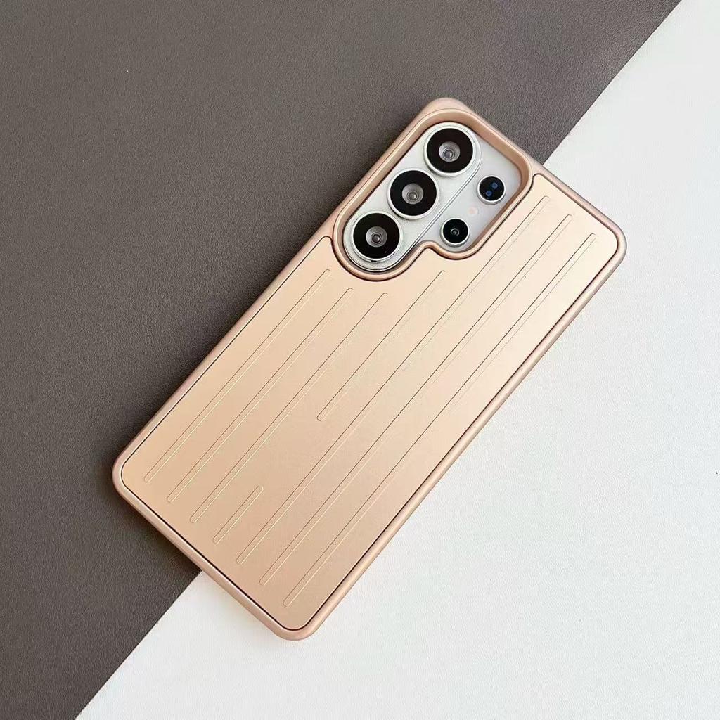 Luxury Business Aluminum Alloy Luggage Shockproof Anti Drop Case for Samsung Galaxy S26 Ultra S26 Plus S25 S24 Military Armor Back Cover
