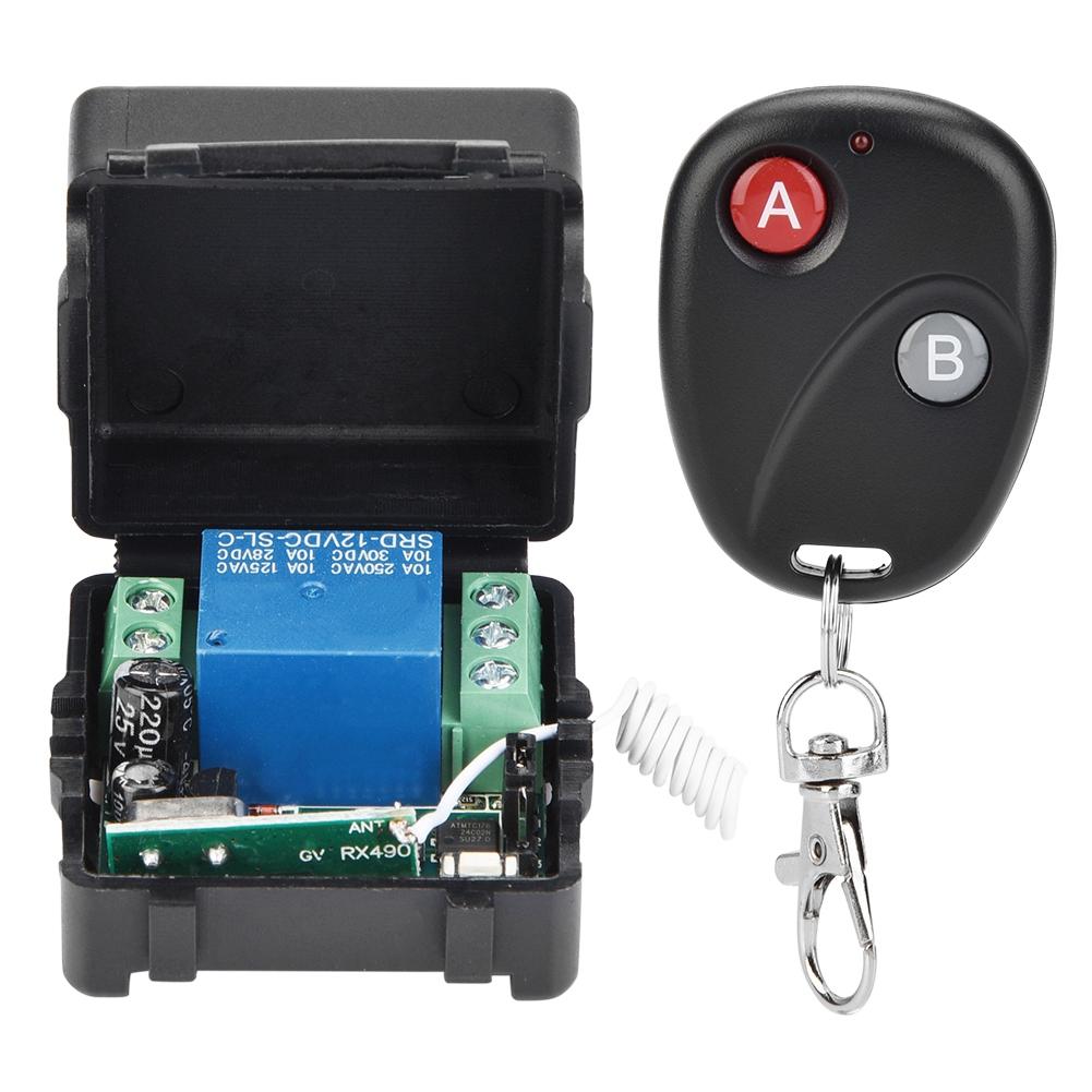 433MHz Wireless RF Relay Remote Control Switch Receiver Transmitter System Three Remote Control