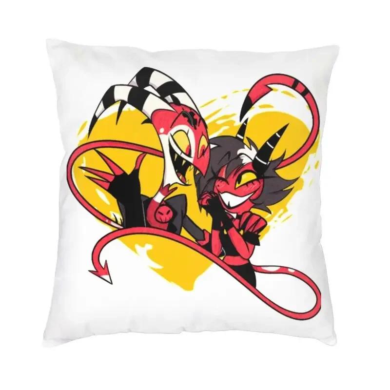 Anime Animated Movies Helluva Loona Cushion Cover Double-sided Print Throw Pillow Case for Sofa Pillowcase Home Decorative