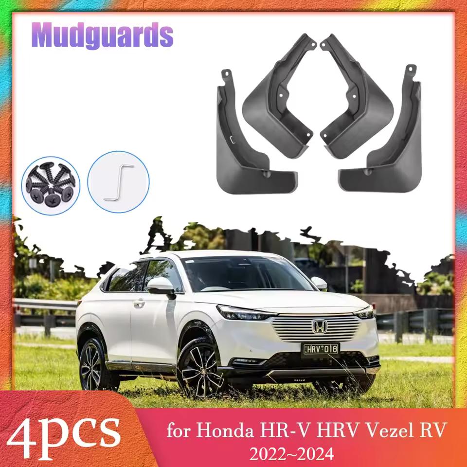 Set Mud Flap Flaps For HONDA HR-V HRV VEZEL 2014 - Mudflaps Splash Guards Front Rear Mudguards 2014 15 16 17 18 19
