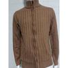 Men's Solid Mock Neck Sweater, Slim Fit Long Sleeve Zip Knit Cardigan, New Autumn Winter European Style Men Casual Knit Outerwear