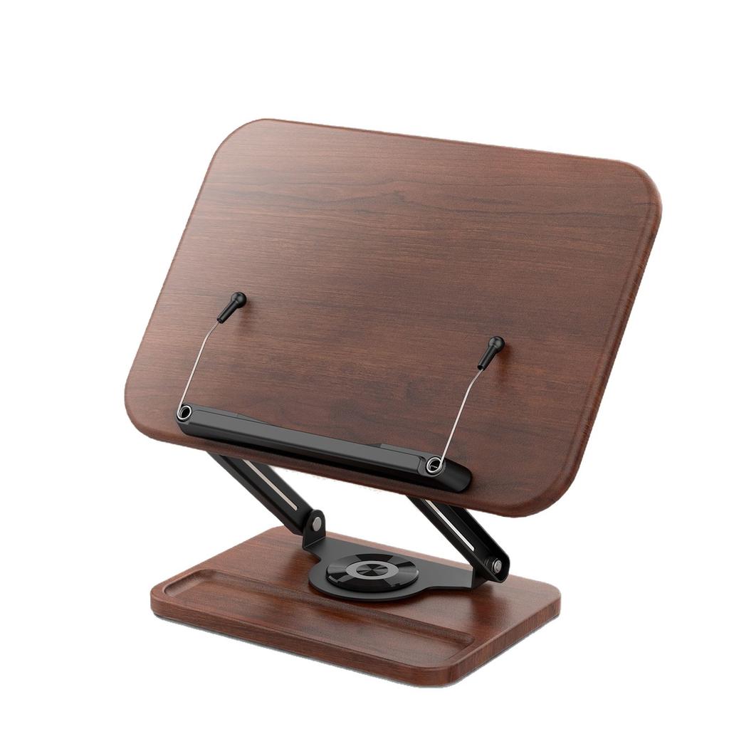 Multifunctional Adjustable Height 360-Degree Rotation Reading Stand Enlarged Bookstand for Desktop Laptop