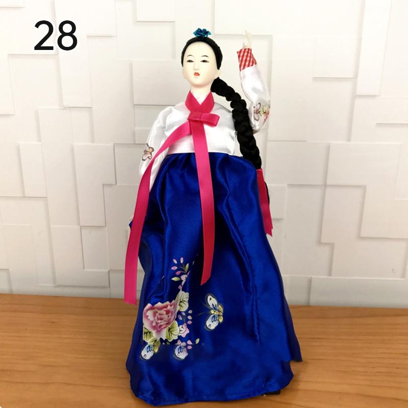 Korean Palace Hanbok Doll Ornament Princess Korean Drama Doll Toy Restaurant Home Decor Display Miniatures Desktop Ornament Gift