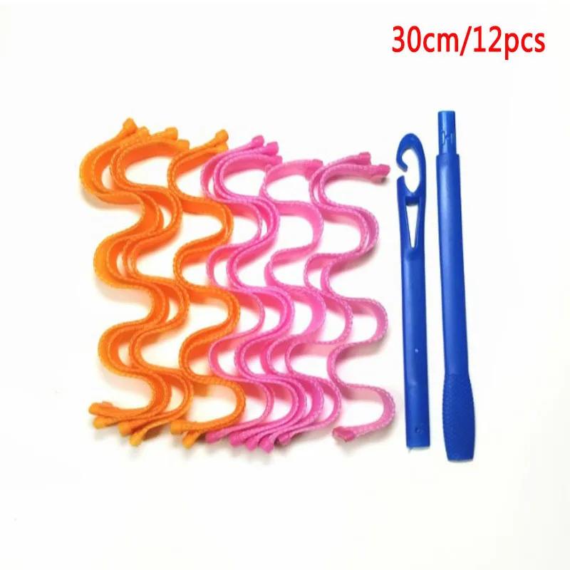 Heatless Hair Curls No Heat Silk Ribbon Hair Roller Curls Headband Soft Sleeping Lazy Hair Curlers Foam Rod modelador de cachos