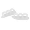Silicone Toe Varus Corretcor Ergonomic 3-Hole Overlapping Toe Corretcor Elastic Bent Toes Straightener Soft for Foot  Relief