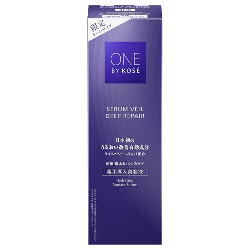 [Quasi-drug] ONE BY KOSE Serum Veil Deep Repair, 120mL, Medicated Serum, Moisturizing, Rice Power No. 11