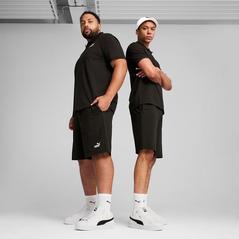 68754101_ESS NO.1 Logo Jersey 10 Shorts_Puma Black_L