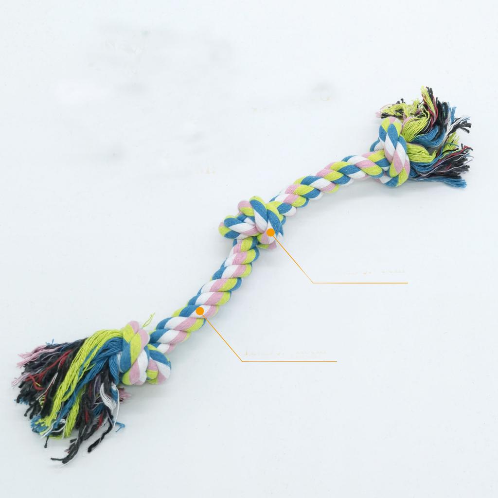 Toys for Dog  multicoloureRope 15cm/30cm/40cm  Pet Supplies Pet Dog Puppy Cotton Chew Knot Puppy Relieving Stuffy Cleaning Teeth