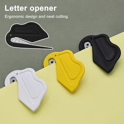 3 Pcs Letter Opener Envelope Slitter Plastic Pet Hair Knotting Knife Portable