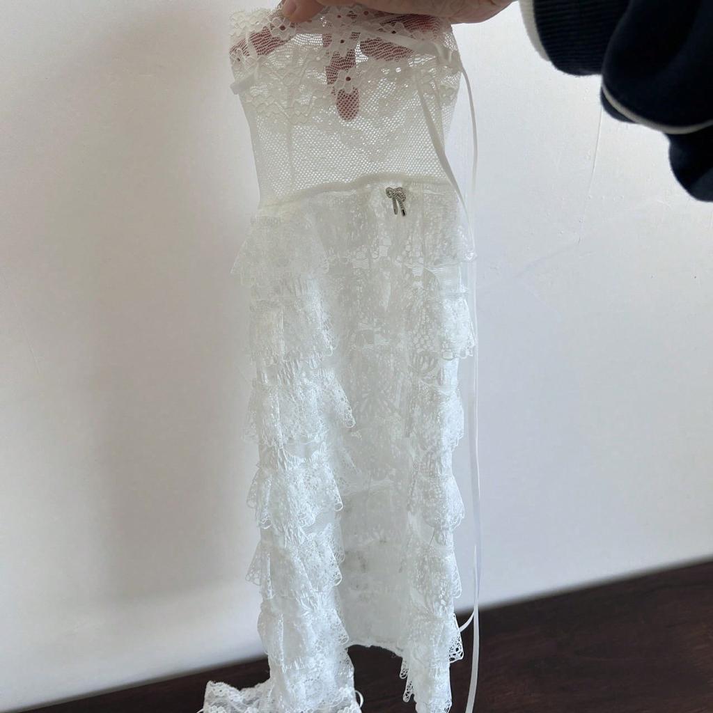 Neue süße Prinzessin Lolita weiße Spitzen-Beinwärmer Lolita Netzstrümpfe Abdeckung