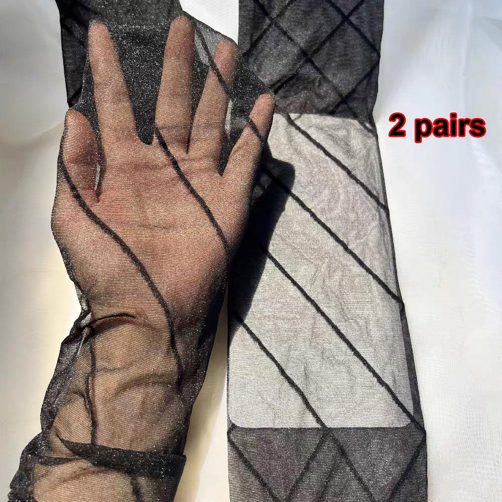 

Plus Size 120Kgs Pantyhose Sexy Jacquard Polka Dot Striped Ultra-Thin Pearlescence Pantyhose Female Stockings size Q