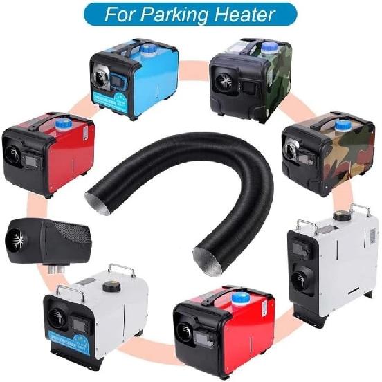75mm Diesel Heater Hose Flexible ulated Air Ducting Aluminum Foil ulated Flexible Warm Air Outlet Tube for 5KW/8KW