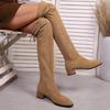 Women Pointed High Boots 2025 Winter Simple Solid Color Outdoor Dress Party Boots New Fashion Brand Designer Over The Knee Boots
