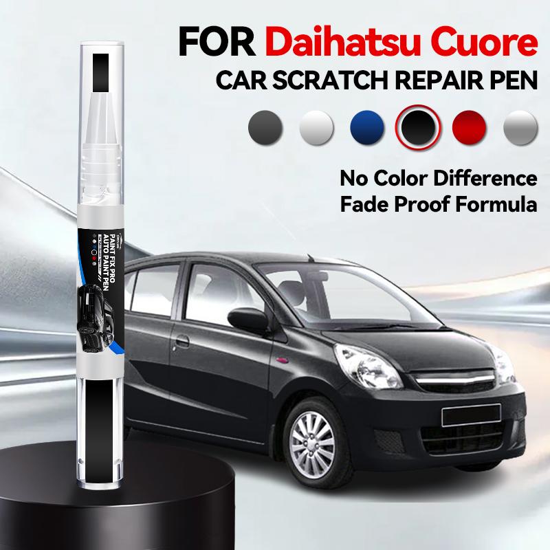 Für Daihatsu Cuore Zweckfahrzeug Autolack Reparaturstift Ausbesserungs Kratzerentferner DIY Auto Zubehör Schwarz Weiß Rot Silber
