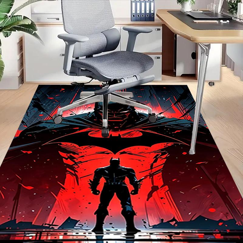 1pc Batman Red Carpet, for Home & Office Decor, Desk Chair Carpet, Festive Gift,Conference Room CarpetL1243