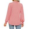 Chic Puff Long Sleeves Versatile Comfortable Ladies Elegant Fashion Loose Pullover Tee Shirt Streetwear Club Blouse