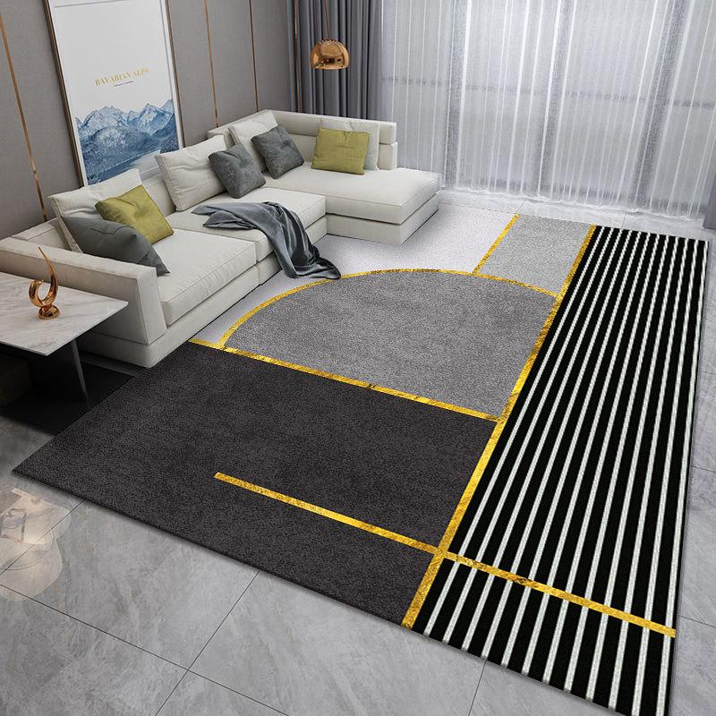 Light Luxury Printed Carpet for Home Living Room Coffee Table Bay Window Bedroom Japanese Style Carpet