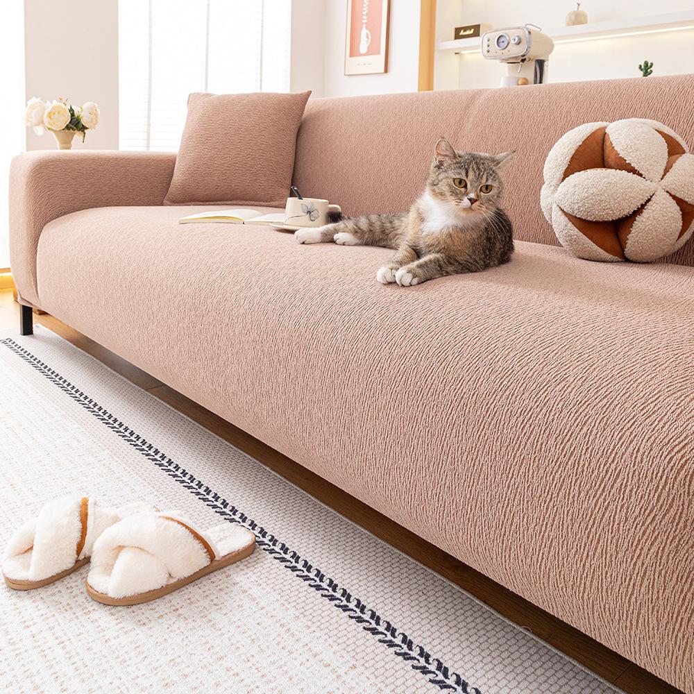 Modern Light Luxury Chenille Sofa Cover Autumn and Winter New Thickened Dustproof Sofa Cover High Elastic Lazy Sofa Cover