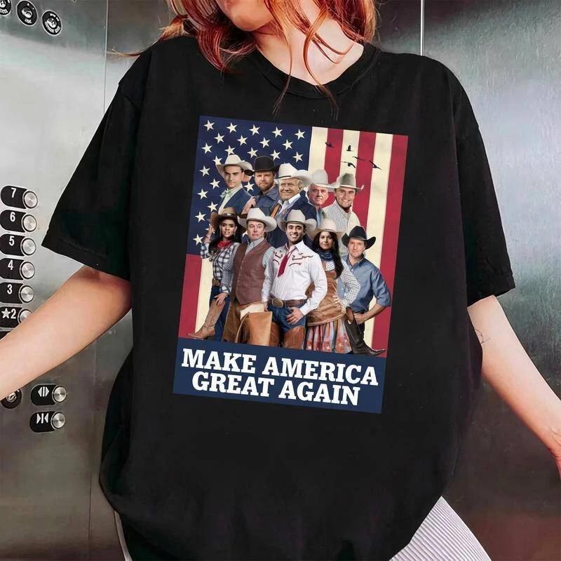 Trump Vance Elon Dream Team Straight Outta MAGA T-Shirt XXL