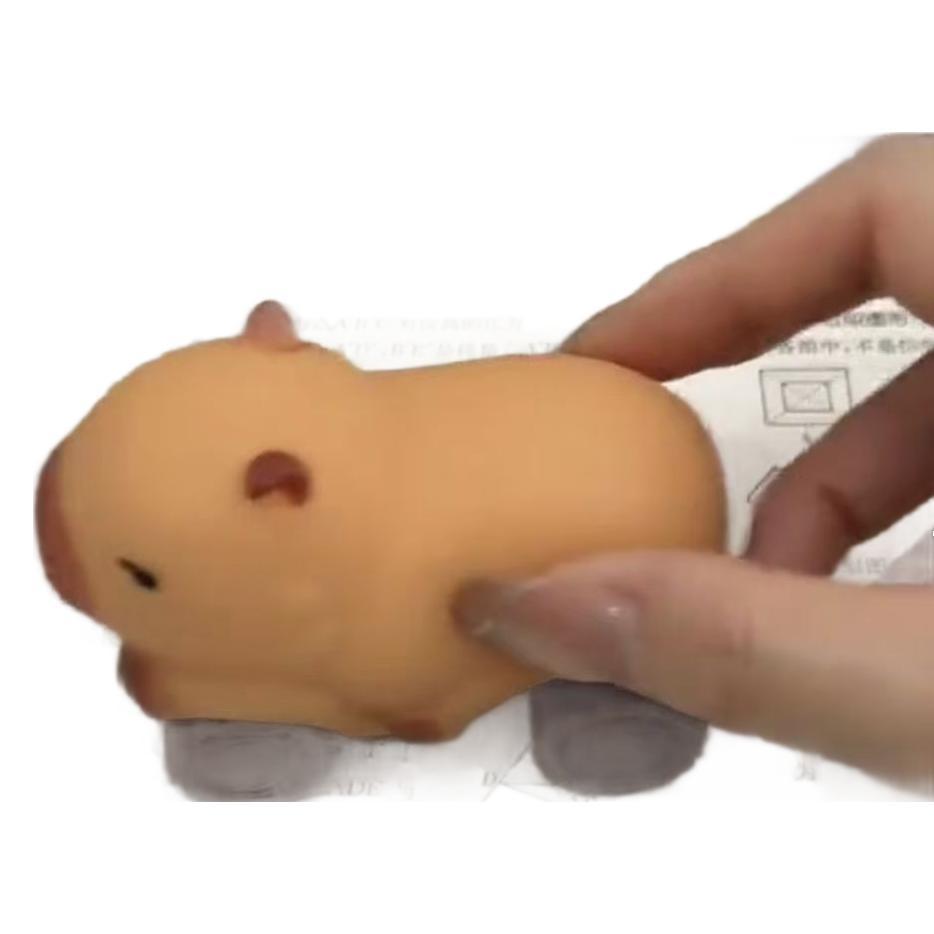 Capybara Lalla Decompression Stretch Car - Adorable Sand-Fixing Toy