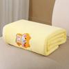 Baby Bath Towel Super Soft Absorbent Bath Fast-Drying Towel Cartoon Embroidery Blanket Coral Fleece Thickened