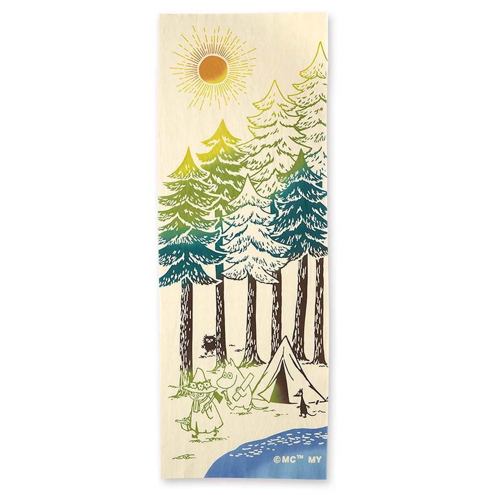 JIKAN STYLE Moomin Nordic Tenugui Hand Decorative Interior Decor 33 x 90 51024 Gift, Chū-dyed Towel, Tapestry, (Hito Shigoto), Approx. cm,