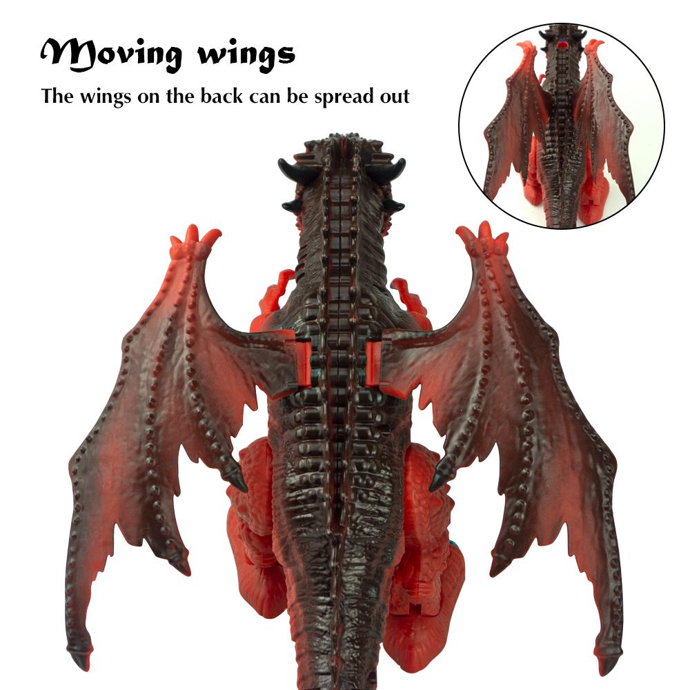 Rc Dinosaur Kids Pet Electric Robot Led Remote Control Animals Spitfire Walk Sounds Boy Educational Toys for Boys Children Gift