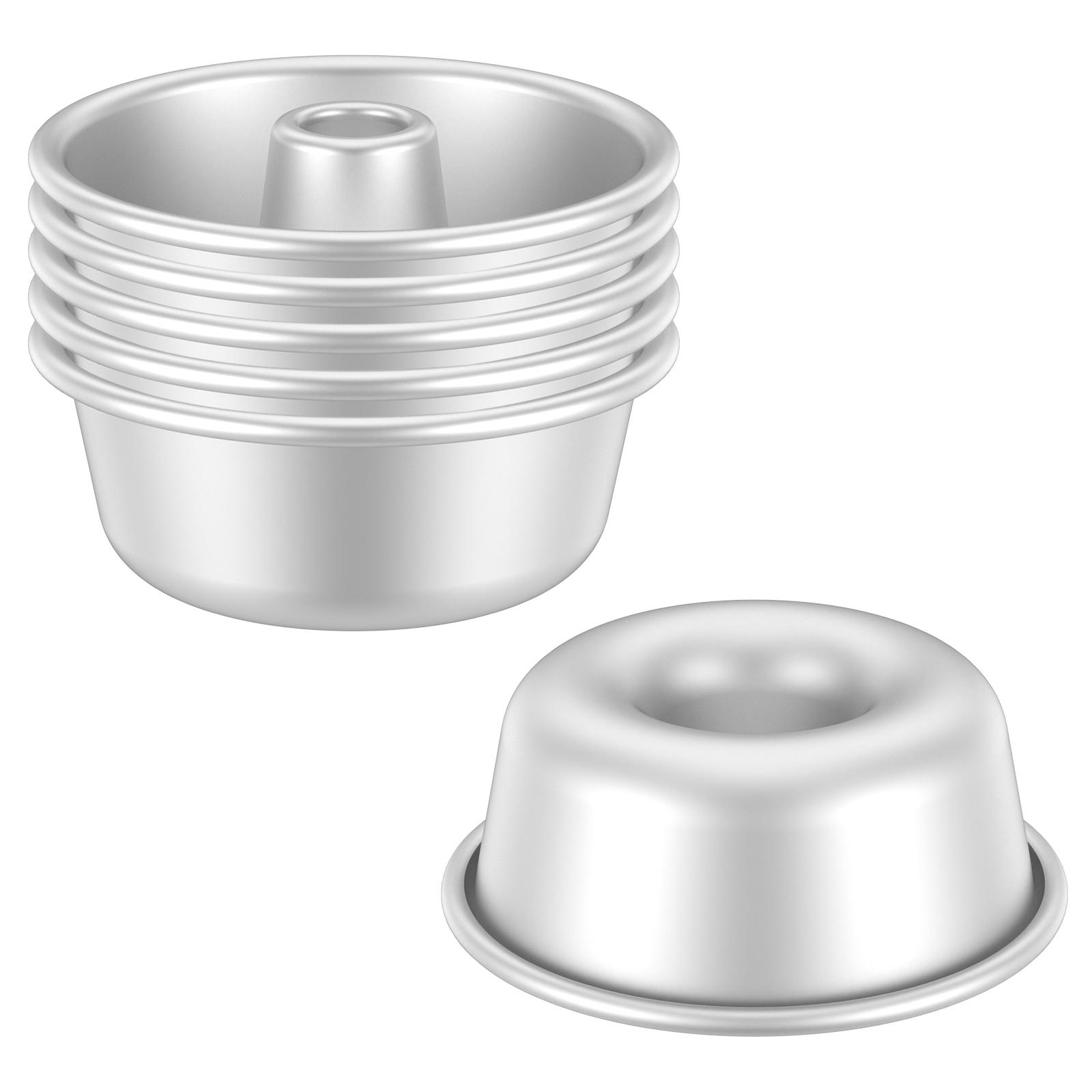 6 шт. Форма для кекса, антипригарная форма для кекса с трубкой, штабелируемая форма для кекса, форма для пончиков и конфет, форма для торта, форма для выпечки шифонового торта