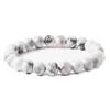 Bracciale in pietra di ossidiana nera naturale che promuove la circolazione sanguigna Rilassa il sollievo dall'ansia Braccialetti per la perdita di peso sani Donna Uomo