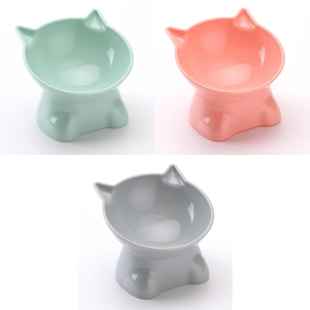 High-quality Plastic Nordic Style Cat Bowl Protects Your Pet's Neck Cross-border Pet Bowl