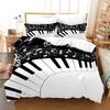 Music Notes Bedding 3Piece Set  Queen Sizes Comfortable  EcoFriendly For Kids Teens Girls Of All Music Fan Lover Sleep In Melody