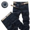 Cargo Pants Men Workwear Cotton Multipocket Durable Casual For Autumn Season