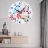 Original retro American wall clock Mute non-ticking punch-free art wall clock can be used in kitchen  bedroom coffee shop 12 cm