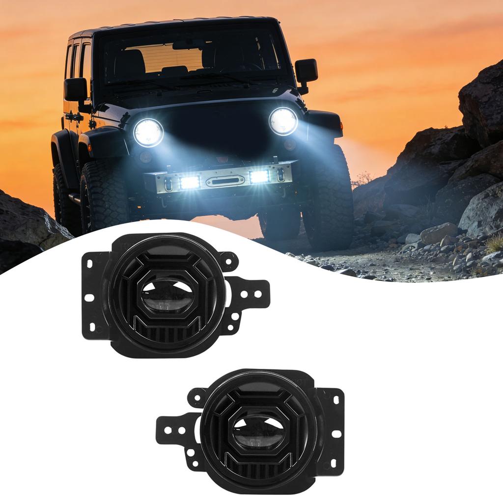 High Output 4 Inch LED Fog Lights Built For Hard Driving In Different Conditions