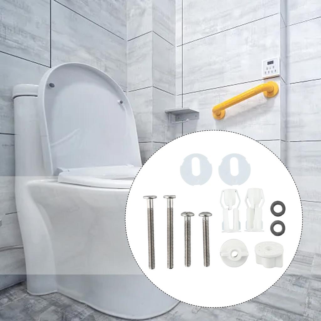 Toilet Lid Accessory Rubber Bungs Slide Top Fix Toilet Screws Nut