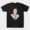 Men Black Print T-shirt Forrest Gump No-Cut Transfer Paper Print Cotton Tshirt