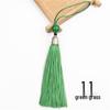 8cm Beaded Ice Silk Tassel Pendant for Hats & Bookmarks - Fine Thread Design, Free Shipping