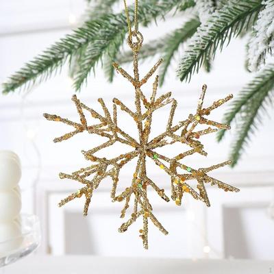 Schneeflocken Hängeornamente, Jahresparty Gastgeschenke, Weihnachtsdeko Lustige Klassische Vielseitige Bastelarbeiten