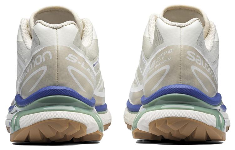 Men's Sneakers SALOMON XT 6 Fabric Abrasion Resistant Breathable Coverage Low top Running Shoes Unisex Vanilla