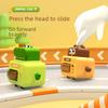 Adorable Cartoon Animal Push And Go Car With Pressable Head And Sound Rattle