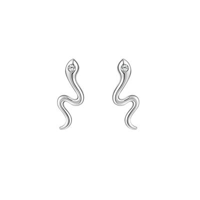 1 Paar attraktive Ohrstecker, Temperament, antiallergisch, Damen-Schlangenohrstecker, Knorpelohrringe, Charm-Schmuck