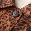2024 Summer New Product Women's Fashion and Casual Versatile Long sleeved Animal Pattern Printed Long Windbreaker