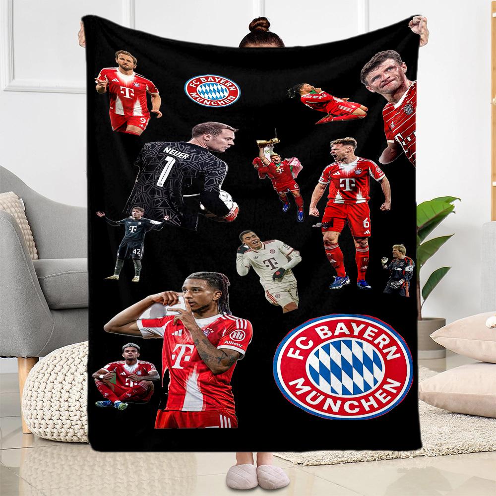 Bayern Munich Blanket Warmthful Decor Great for Seaside Bedding Picnics for All Seasons Modern Unique Gift for Family and Friends Camping
